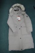 *DKNY Pale Grey Padded Coat Size: M