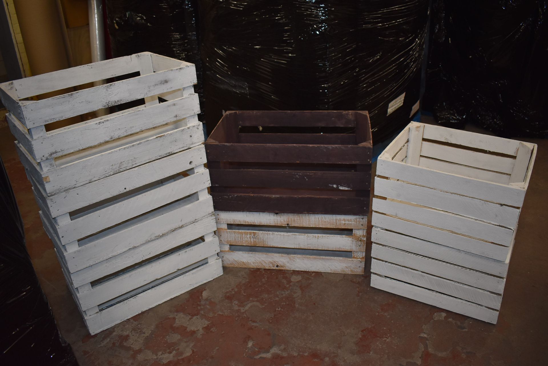 7 Small Wooden Crates