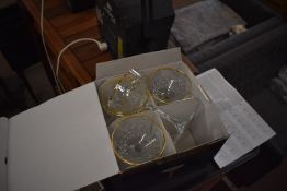 *Four Boxes of 4 Golden Touch Timeless Glasses
