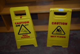 *Two Caution Wet Floor Signs