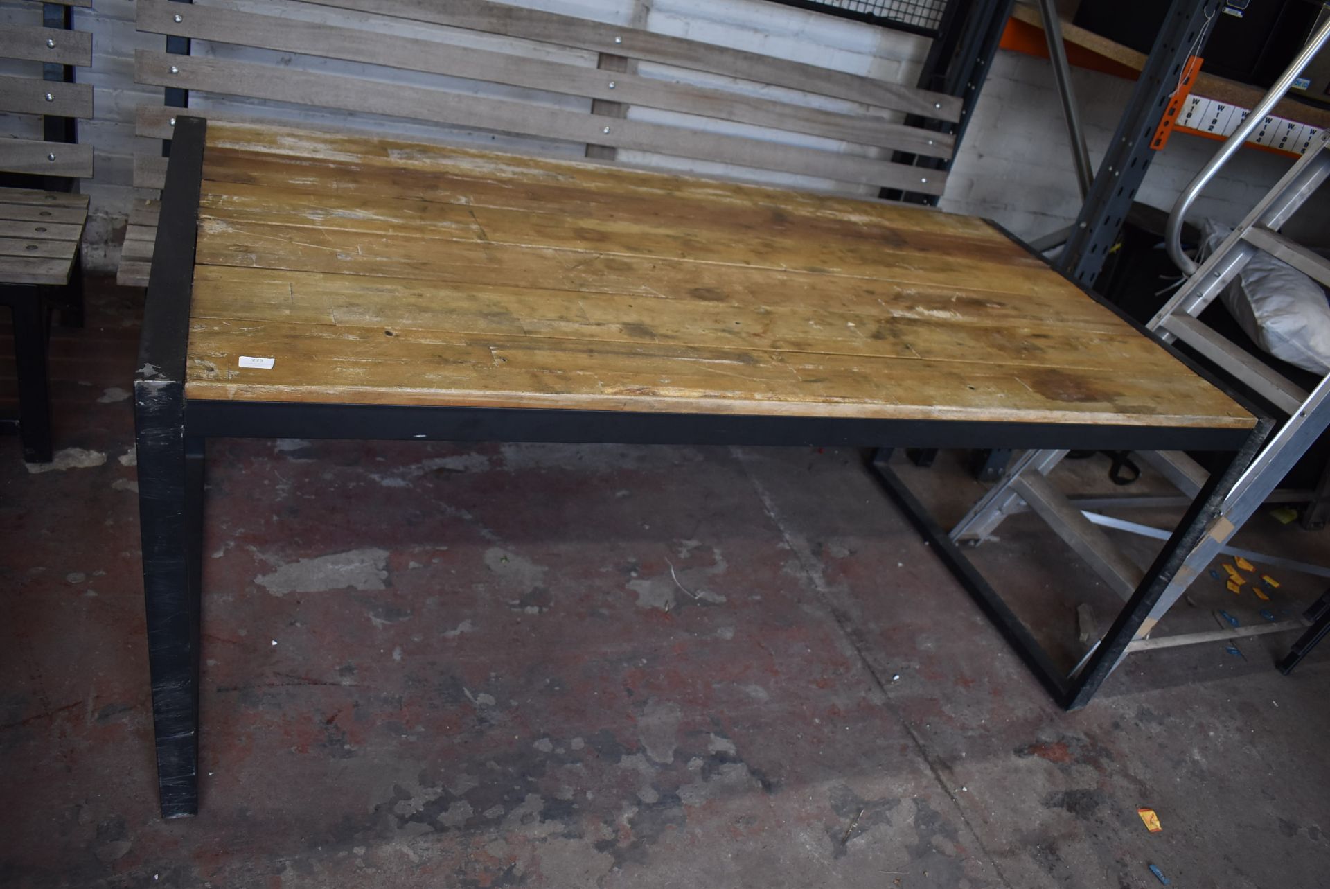 *Outdoor Bench (210cm) and Table (181cm) Set (one - Bild 2 aus 5