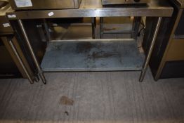 *Stainless Steel Preparation Table 120x60x88cm