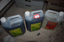 2x 5L of Rinse Concentrated Rinse Aid, and 1x 5L o