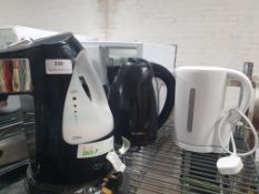 * selection of 3 kettles