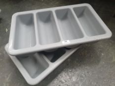 * 2 x grey cutlery trays