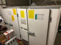 * Porkka walk in fridge and freezer - integral units, approx 3m x 3m camlock system. Removed working