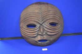 Luba Kifwebe Carved Wooden Mask 40cm diameter