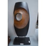 Modern Abstract Wooden Sculpture (unsigned)