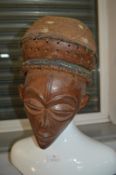 Dogon Kanaga Leather Headdress with Beadwork Detail