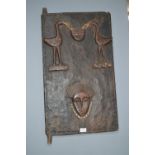 Carved Wooden Dogon Door