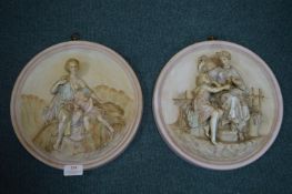 Pair of Early Victorian Porcelain Plaques