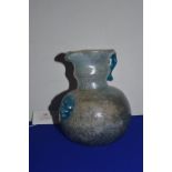 Roman Glass Jug with Applied Lime Head Detail