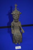 Benin Bronze Seated Figure
