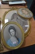 Three Portraits Including a Pastel by James Masters, Rogers