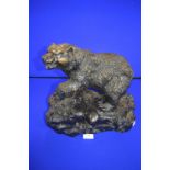 French Cast Bronze Bear by P.J. Mene 39cm long