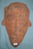 Large Terracotta Sculpted Face 50cm long