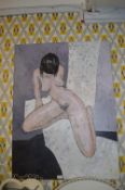 Unsigned Oil on Canvas Nude