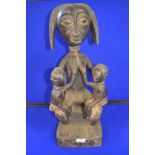 Baule Carved Tribal Fertility Figure