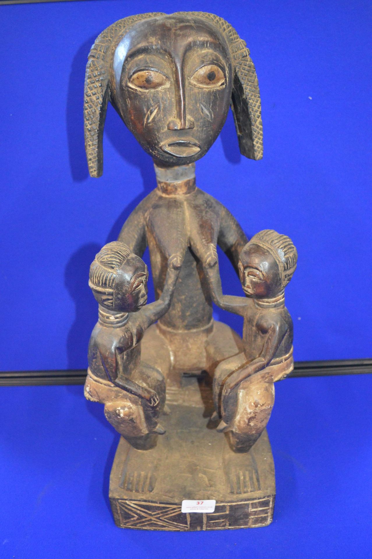 Baule Carved Tribal Fertility Figure