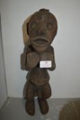 Bangwa Carved Wooden Male Tribal Figure