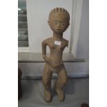 African Carved Wooden Fertility Figure (one arm missing)