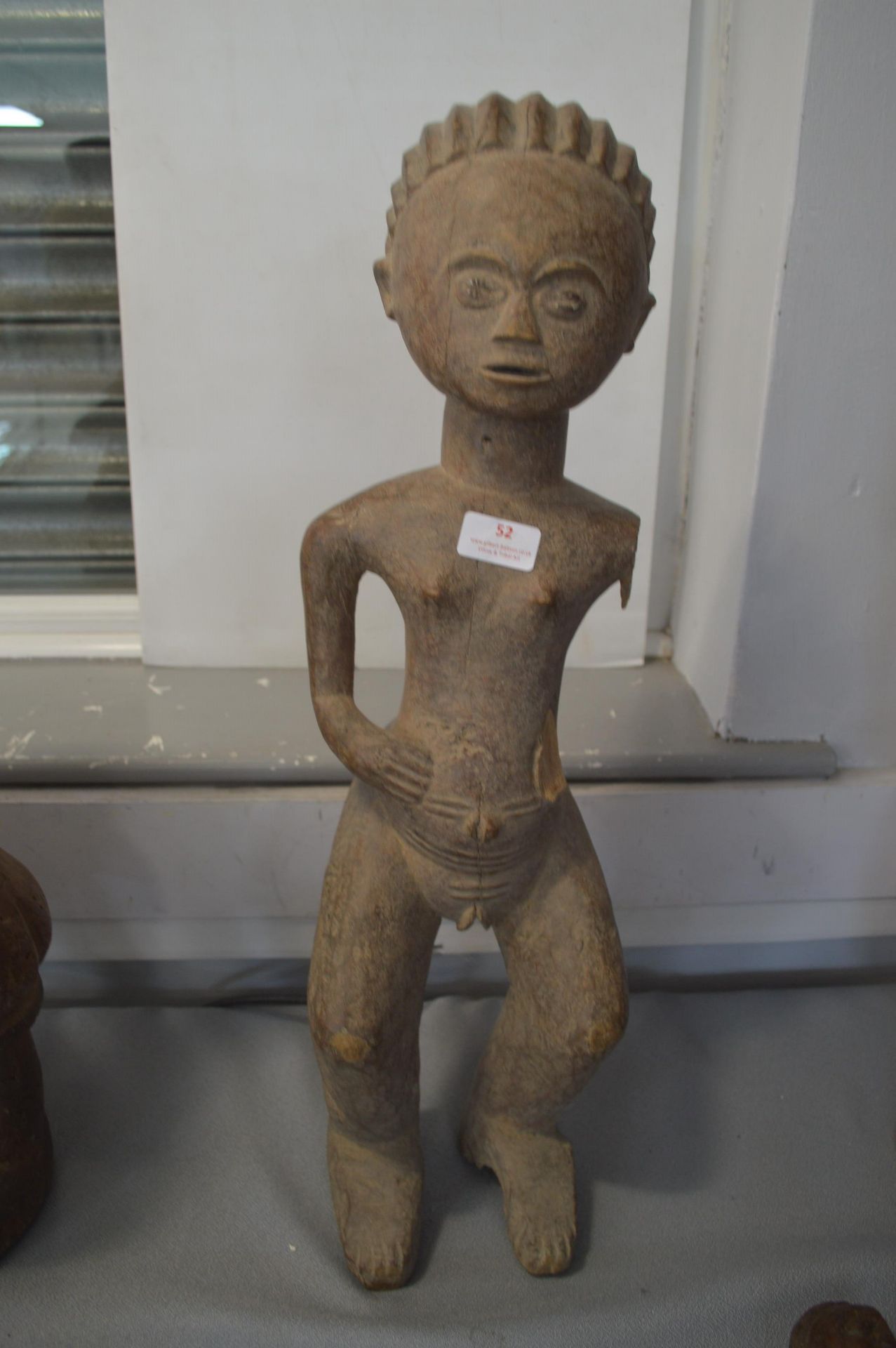 African Carved Wooden Fertility Figure (one arm missing)