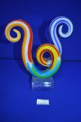 Murano Glass Multicolour Abstract Sculpture