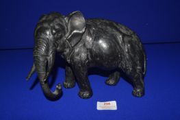 Spelter Cast Sculpture of an Elephant