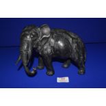 Spelter Cast Sculpture of an Elephant