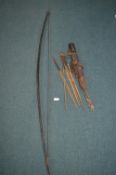 Tribal Bow, Quiver, and Arrows