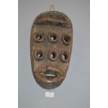 Carved Wooden Kru Mask from the Grebo Tribe Liberia