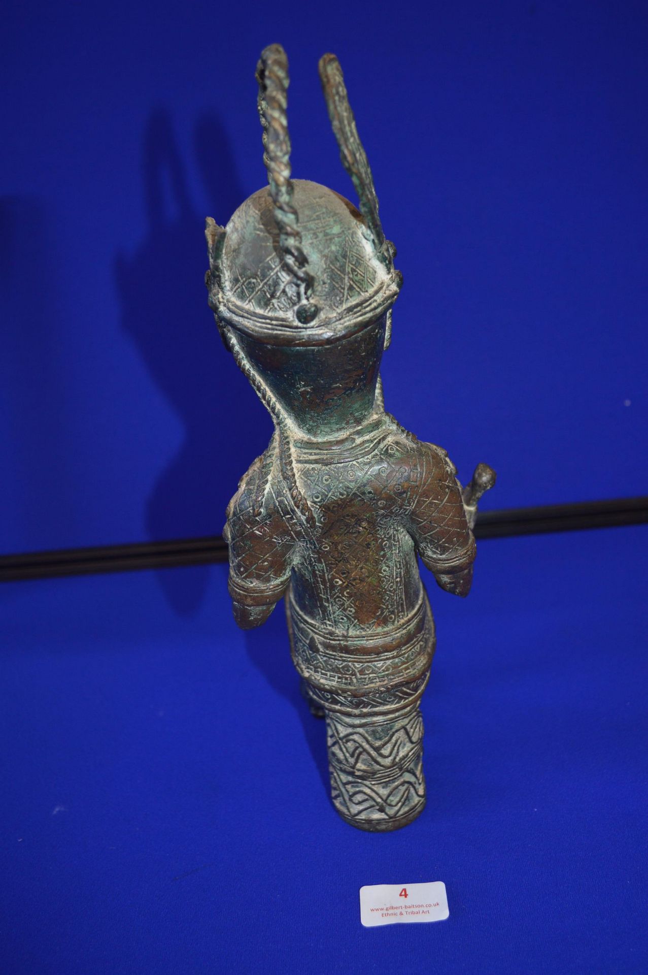 Benin Bronze Seated Figure (AF) - Image 4 of 6