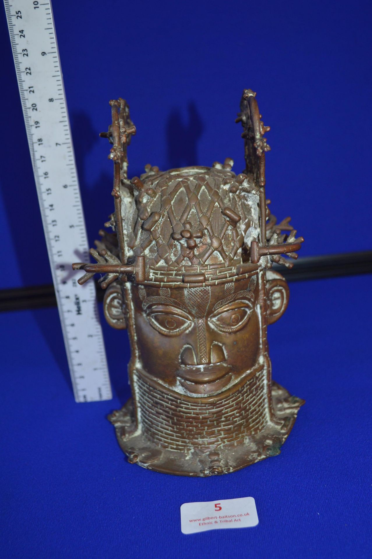 Benin Bronze Head - Image 2 of 5