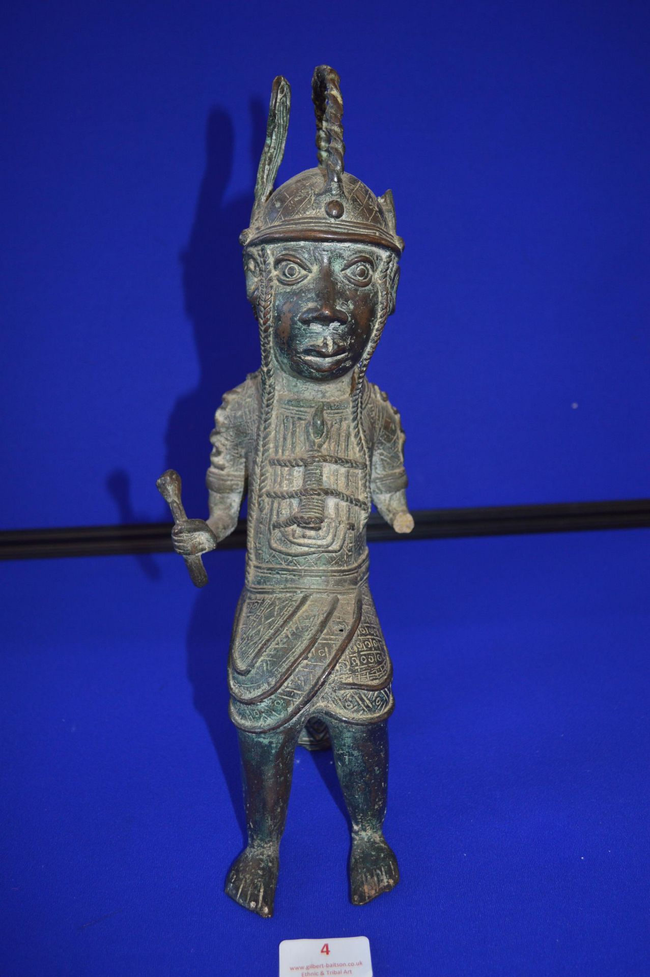 Benin Bronze Seated Figure (AF)