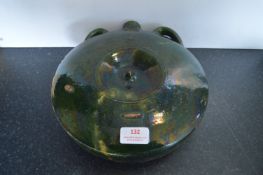 Green Glazed Pottery Flask 26cm diameter