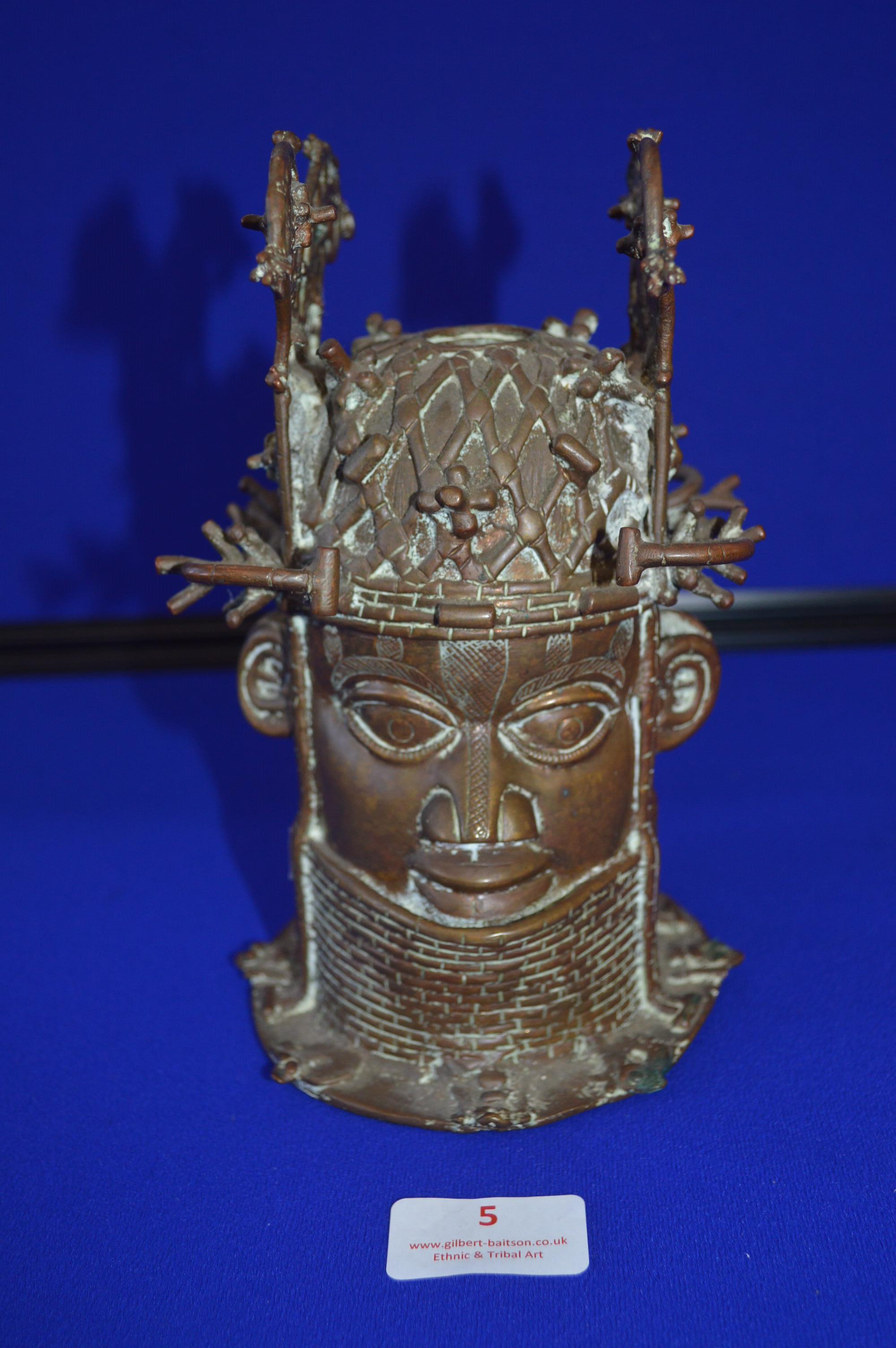 Benin Bronze Head