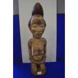 Baule Carved Tribal Fertility Figure