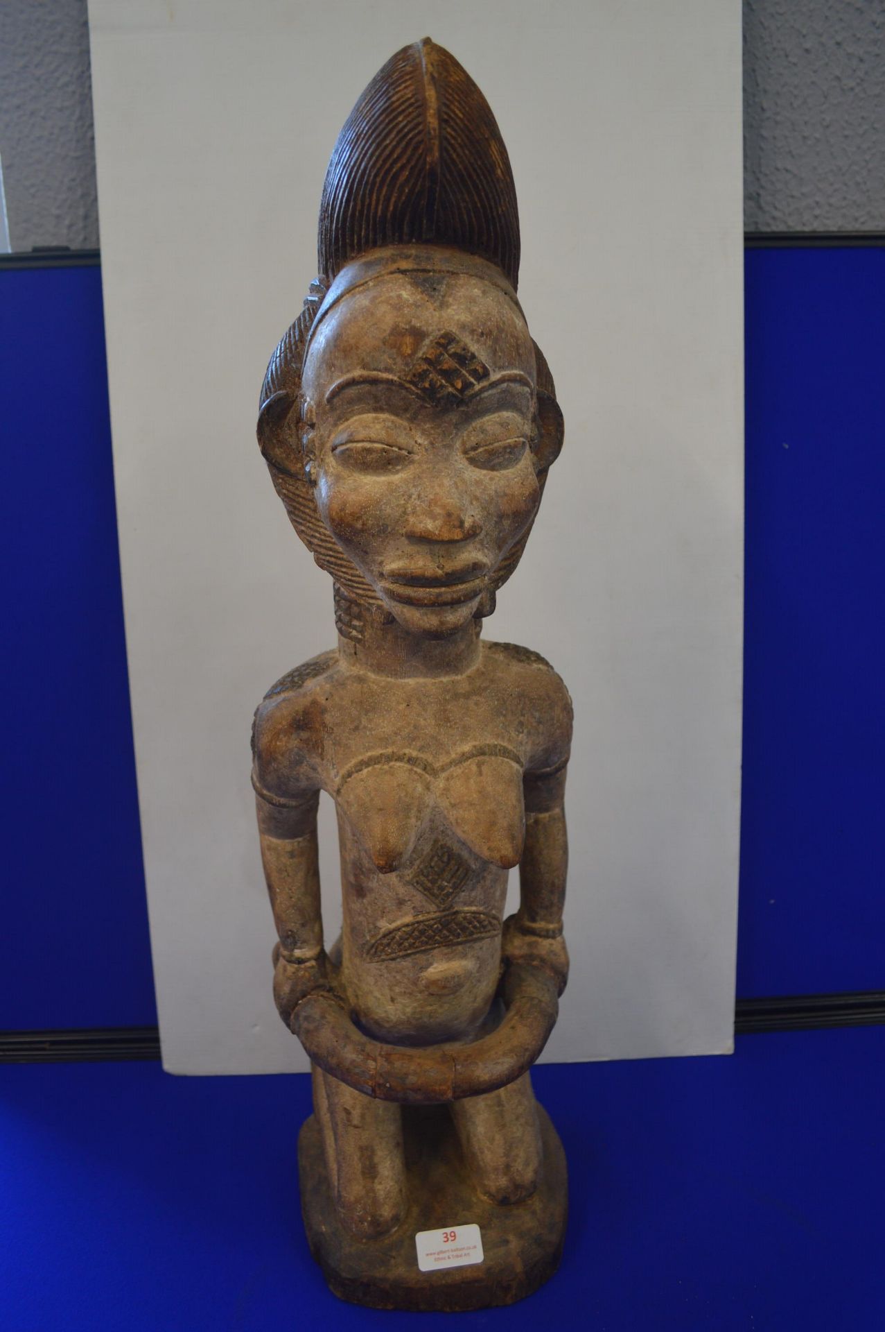 Baule Carved Tribal Fertility Figure