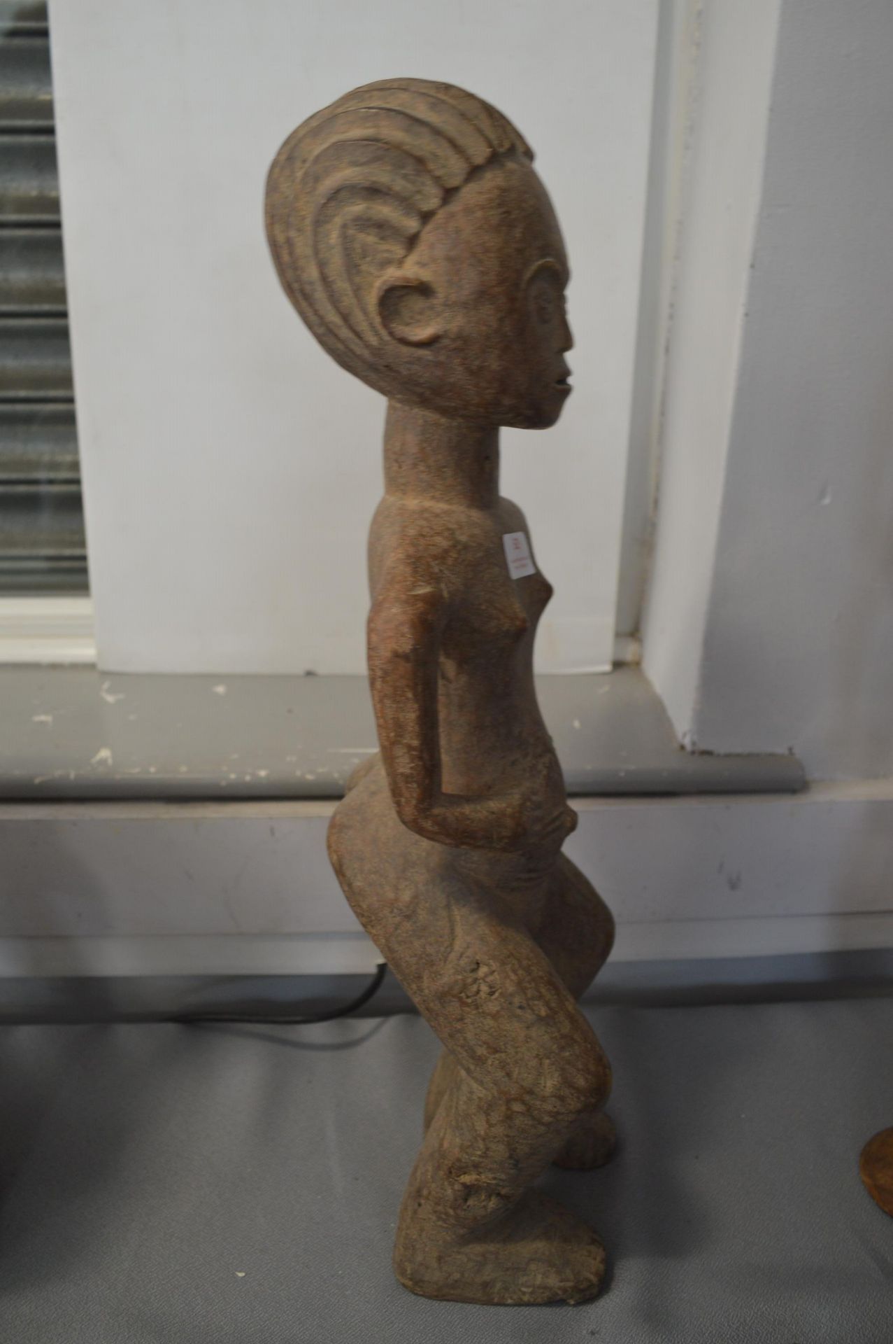 African Carved Wooden Fertility Figure (one arm missing) - Image 4 of 4