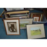 Two Boxes of Assorted Framed Pictures and Prints