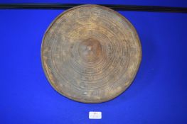 Somalian Embossed Hide Shield 34cm diameter