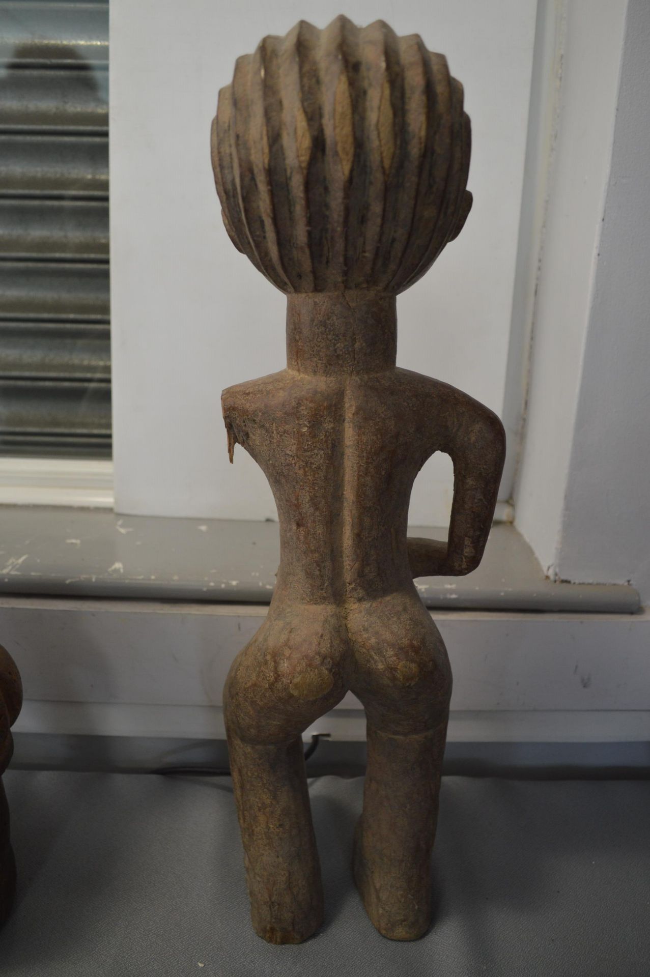 African Carved Wooden Fertility Figure (one arm missing) - Image 3 of 4
