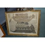 John Rigsby Signed Egyptian Style Sailing Print "Gentle Persuasions"