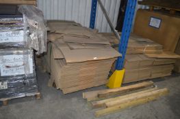 *Pallet of Assorted Corrugated Cardboard Boxes