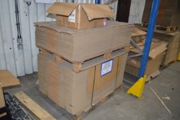 *One Full and One Part Pallet of Corrugated Cardboard Boxes