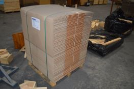 *Pallet of 90 Corrugated Cardboard Boxes 430x430x350mm