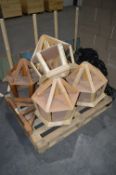 *Pallet of Five Partially Constructed Hexagonal Bird Tables