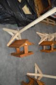 *Stained Bird Table with Unstained Support