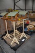 *Four Bird Tables with Supports