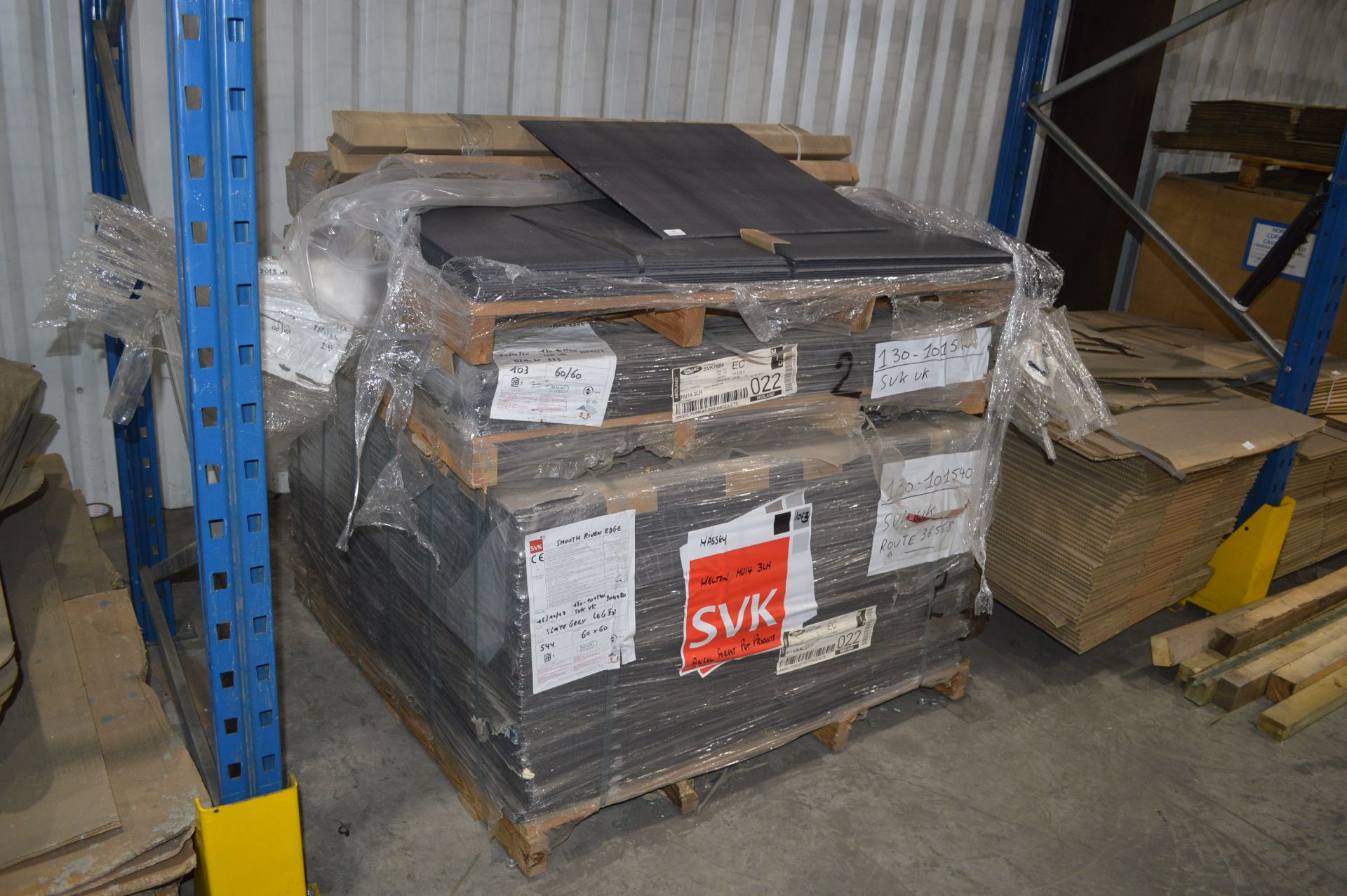 *Three Pallet of ~650 60x60cm Smooth Ribbon Edge Slates - Image 2 of 2